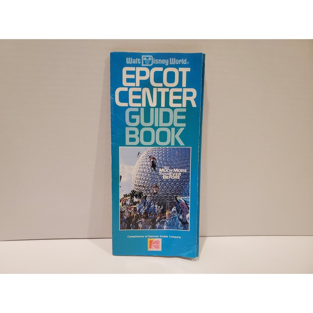1987 Disney World Epcot Center Guide Book Signed By Mickey Mouse